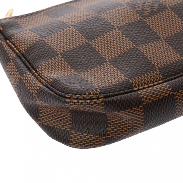 ik 00 0625305 6 Louis Vuitton Mini Pochette Accessory Pouch Damier Canvas Brown