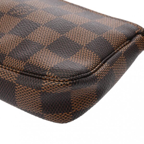 ik 00 0625305 7 Louis Vuitton Mini Pochette Accessory Pouch Damier Canvas Brown