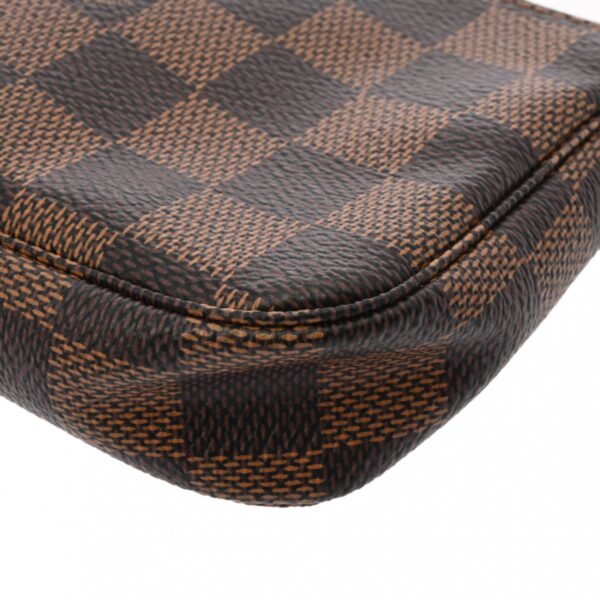 ik 00 0625305 9 Louis Vuitton Mini Pochette Accessory Pouch Damier Canvas Brown