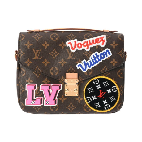 ik 00 0625317 2 Louis Vuitton Pochette Metis MM Patches Canvas Brown