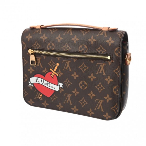 ik 00 0625317 3 Louis Vuitton Pochette Metis MM Patches Canvas Brown