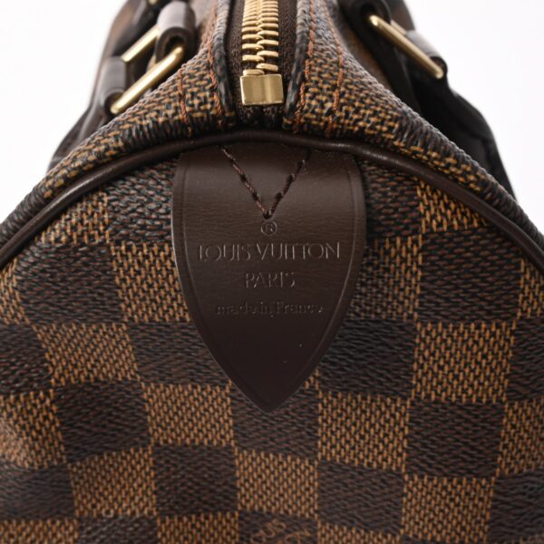 ik 00 0625320 16 Louis Vuitton Speedy 25 Handbag Damier Canvas Ebene