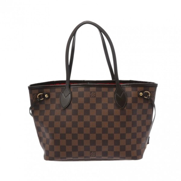 ik 00 0625322 2 Louis Vuitton Neverfull PM Tote Bag Damier Canvas Brown