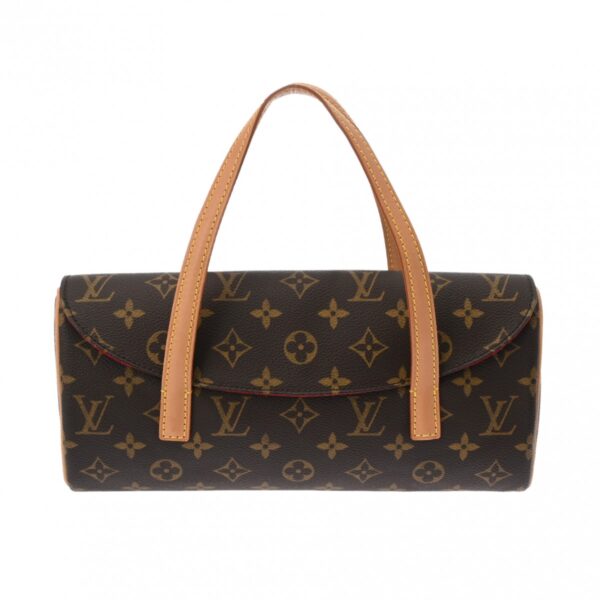 ik 00 0625328 2 Louis Vuitton Sonatine Handbag Monogram Canvas Brown