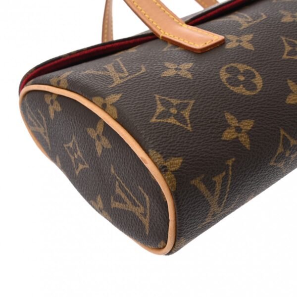 ik 00 0625328 7 Louis Vuitton Sonatine Handbag Monogram Canvas Brown