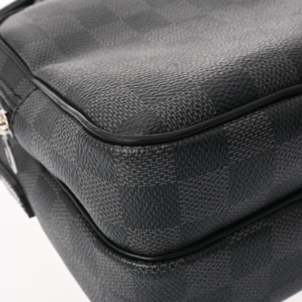 ik 00 0625329 6 Louis Vuitton Rem Shoulder Bag Damier Graphite Canvas Black