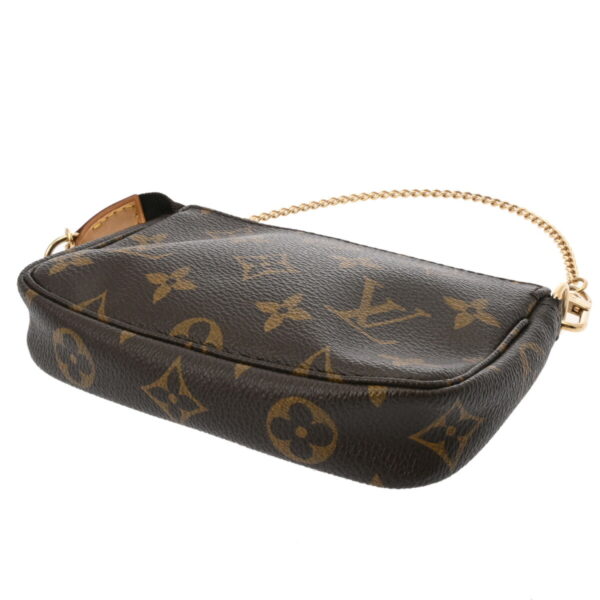 ik 00 0625361 5 Louis Vuitton Mini Pochette Accessory Pouch Monogram Canvas Brown