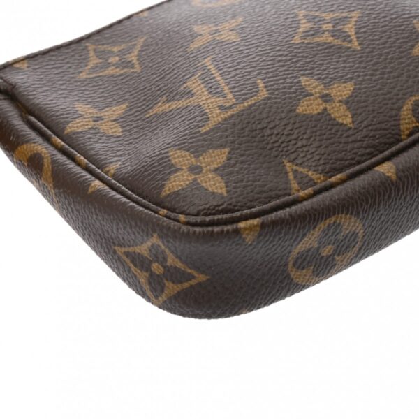 ik 00 0625361 6 Louis Vuitton Mini Pochette Accessory Pouch Monogram Canvas Brown