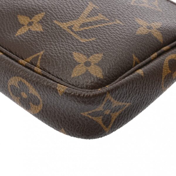 ik 00 0625361 9 Louis Vuitton Mini Pochette Accessory Pouch Monogram Canvas Brown