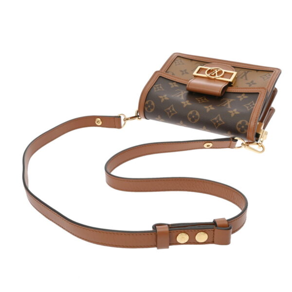 ik 00 0626466 4 Louis Vuitton Dauphine Mini Shoulder Bag Monogram Reverse Brown