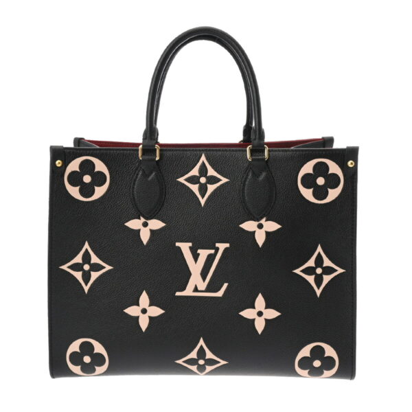 ik 00 0626476 2 Louis Vuitton On the Go MM 2Way Bag Giant Empreinte Black