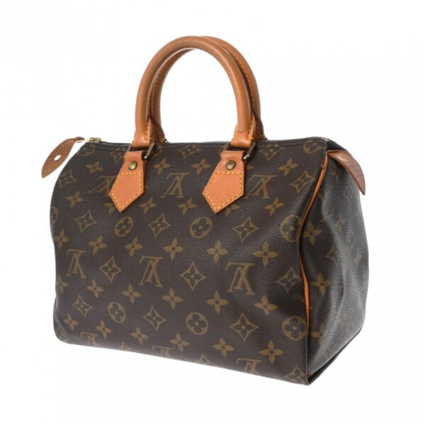 ik 00 0626512 3 Louis Vuitton Speedy 25 Handbag Monogram Canvas Brown