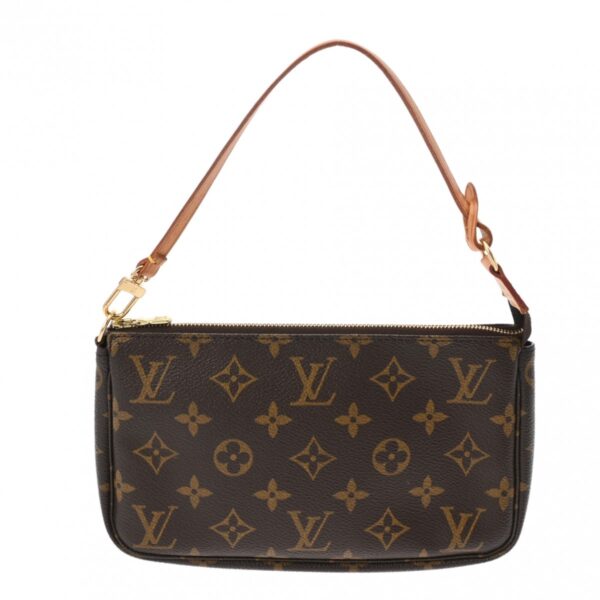 ik 00 0626565 2 Louis Vuitton Pochette Accessoire Pouch Monogram Canvas Brown