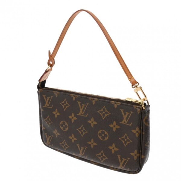 ik 00 0626565 3 Louis Vuitton Pochette Accessoire Pouch Monogram Canvas Brown