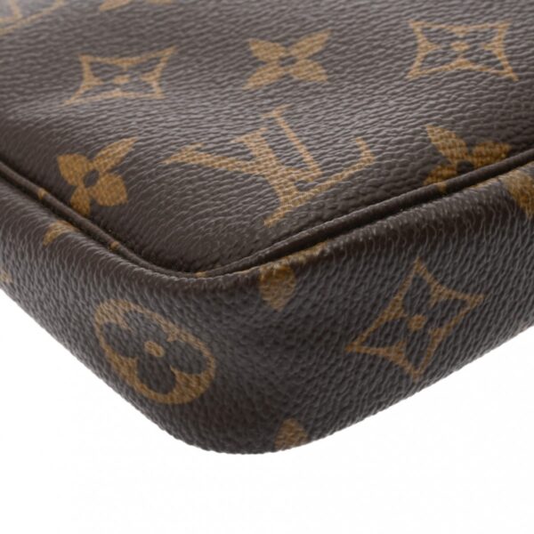 ik 00 0626565 8 Louis Vuitton Pochette Accessoire Pouch Monogram Canvas Brown