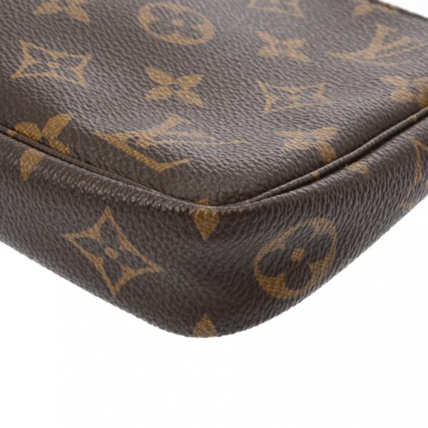 ik 00 0626565 9 Louis Vuitton Pochette Accessoire Pouch Monogram Canvas Brown