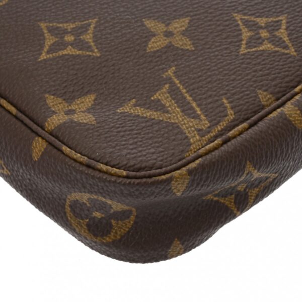 ik 00 0626569 10 Louis Vuitton Pochette Accessoire Pouch Monogram Canvas Brown