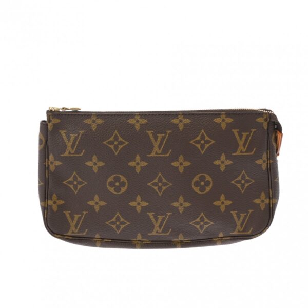 ik 00 0626569 2 Louis Vuitton Pochette Accessoire Pouch Monogram Canvas Brown