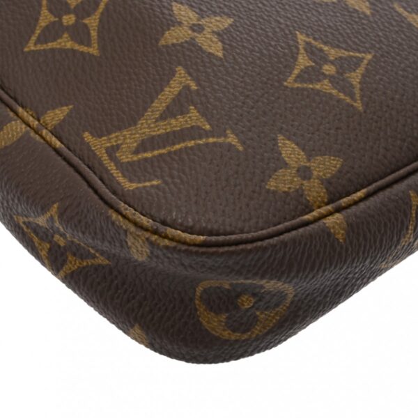 ik 00 0626569 9 Louis Vuitton Pochette Accessoire Pouch Monogram Canvas Brown