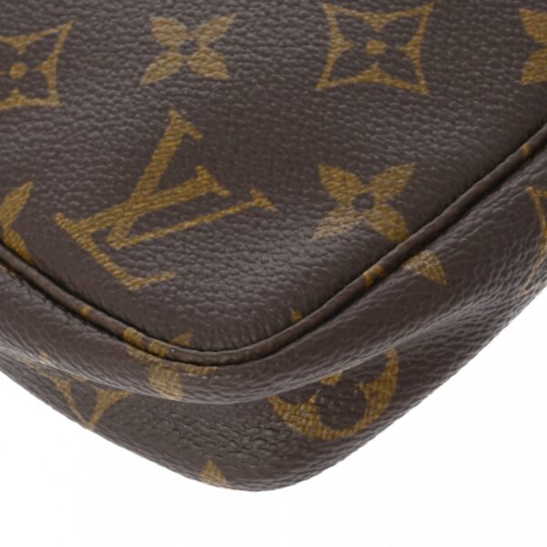 ik 00 0626570 11 Louis Vuitton Pochette Accessoire Pouch Monogram Canvas Brown