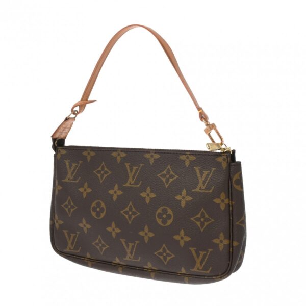 ik 00 0626570 3 Louis Vuitton Pochette Accessoire Pouch Monogram Canvas Brown