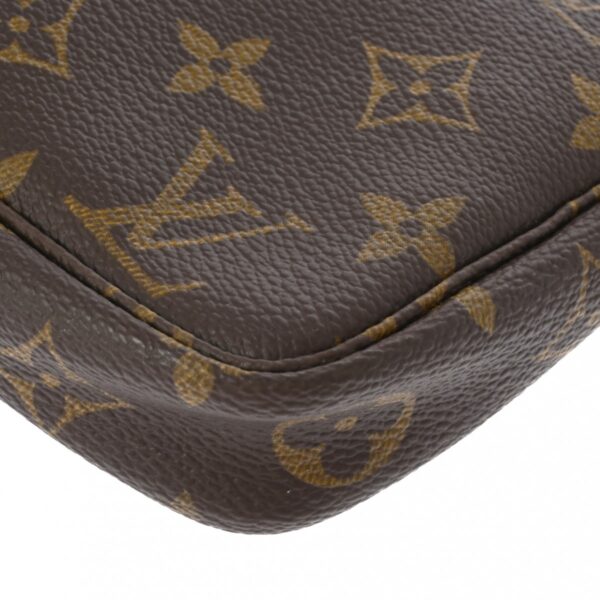 ik 00 0626570 9 Louis Vuitton Pochette Accessoire Pouch Monogram Canvas Brown