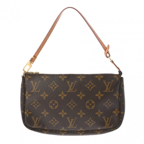 ik 00 0626580 2 Louis Vuitton Pochette Accessoire Pouch Monogram Canvas Brown