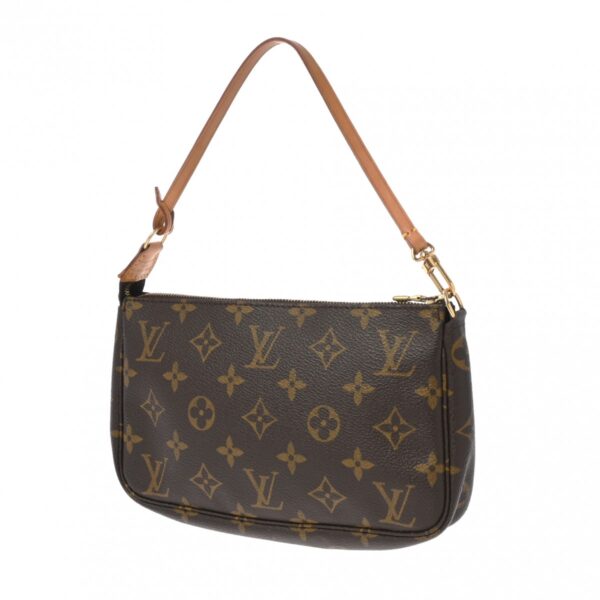 ik 00 0626580 3 Louis Vuitton Pochette Accessoire Pouch Monogram Canvas Brown