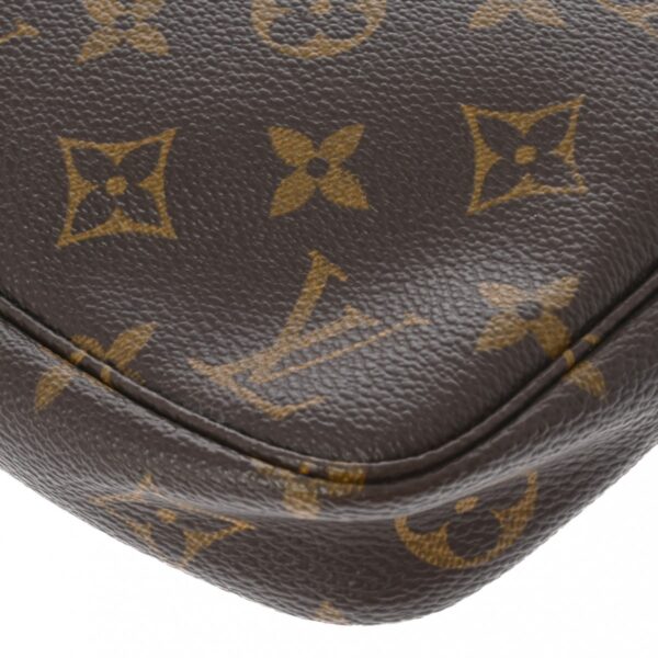 ik 00 0626580 9 Louis Vuitton Pochette Accessoire Pouch Monogram Canvas Brown