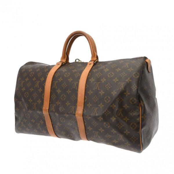 ik 00 0626586 3 Louis Vuitton Keepall 50 Bag Monogram Canvas Brown