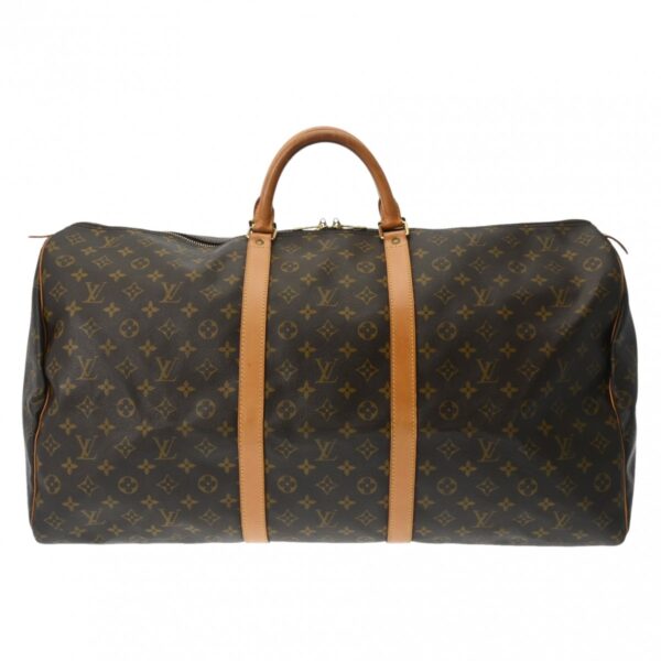 ik 00 0627155 2 Louis Vuitton Keepall 60 Bag Monogram Canvas Brown