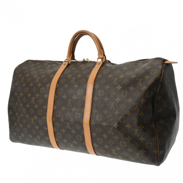 ik 00 0627155 3 Louis Vuitton Keepall 60 Bag Monogram Canvas Brown