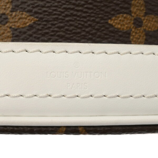 ik 00 0627204 12 Louis Vuitton Nano Bucket 2Way Bag Monogram Canvas White Brown