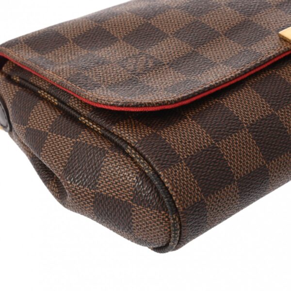 ik 00 0627205 6 Louis Vuitton Shoulder Bag Damier Canvas Leather Ebene