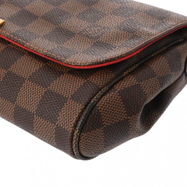 ik 00 0627205 7 Louis Vuitton Shoulder Bag Damier Canvas Leather Ebene