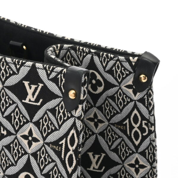 ik 00 0627704 12 Louis Vuitton On the Go GM Tote Bag Jacquard Noir Black