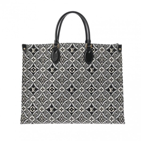 ik 00 0627704 2 Louis Vuitton On the Go GM Tote Bag Jacquard Noir Black