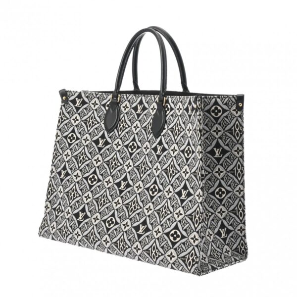 ik 00 0627704 3 Louis Vuitton On the Go GM Tote Bag Jacquard Noir Black