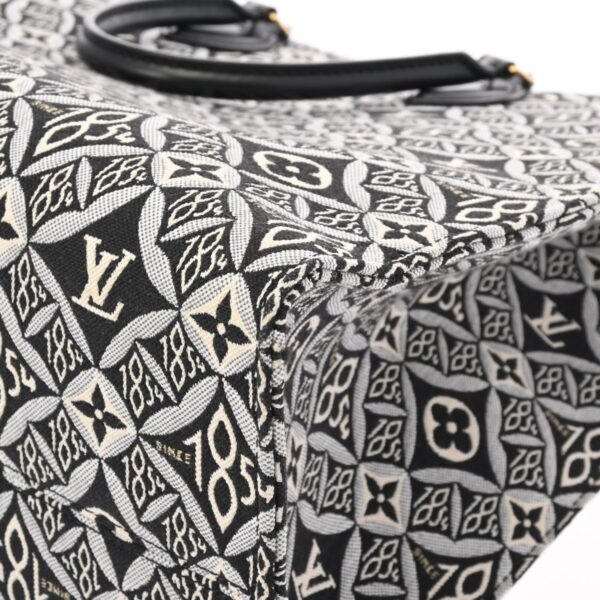 ik 00 0627704 9 Louis Vuitton On the Go GM Tote Bag Jacquard Noir Black