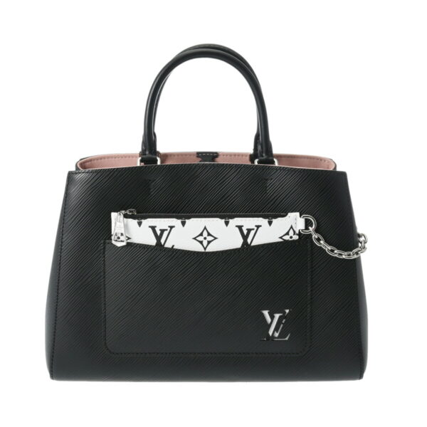 ik 00 0627721 2 Louis Vuitton Marelle Tote MM Epi Leather Noir Black