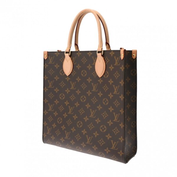 ik 00 0627723 3 Louis Vuitton Sac Plat PM 2Way Tote Bag Monogram Canvas Brown