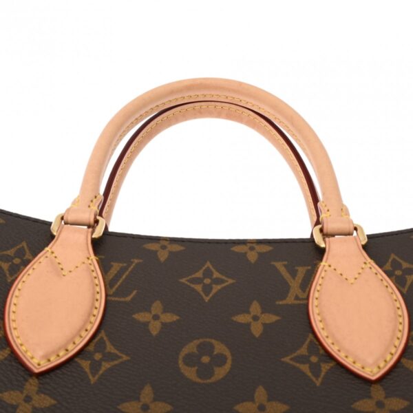 ik 00 0627723 5 Louis Vuitton Sac Plat PM 2Way Tote Bag Monogram Canvas Brown