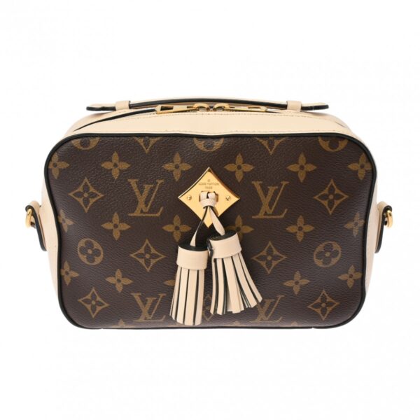 ik 00 0627735 2 Louis Vuitton Saintonge Shoulder Bag Monogram Canvas Crème