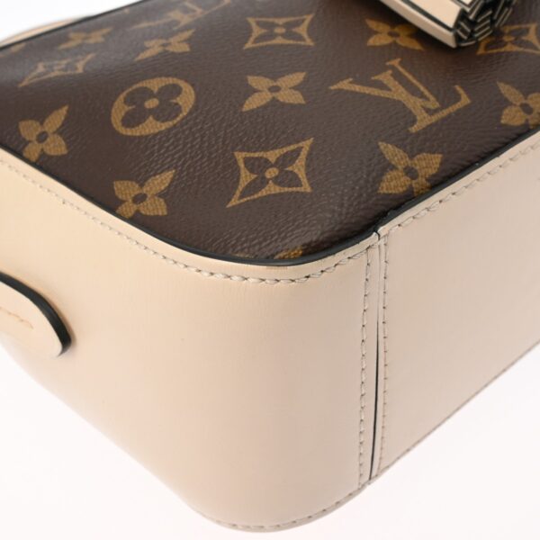 ik 00 0627735 7 Louis Vuitton Saintonge Shoulder Bag Monogram Canvas Crème