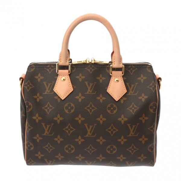 ik 00 0627736 2 Louis Vuitton Speedy Bandouliere 25 2Way Handbag Monogram Canvas Brown