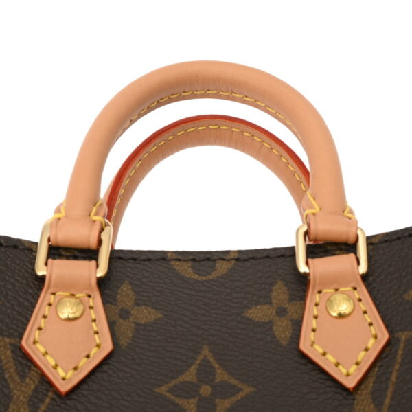 ik 00 0627737 5 Louis Vuitton Petite Sac Plat 2Way Handbag Monogram Canvas Brown