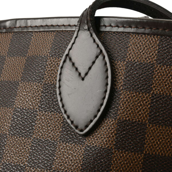 ik 00 0629481 11 Louis Vuitton Neverfull MM Tote Bag Damier Canvas Brown