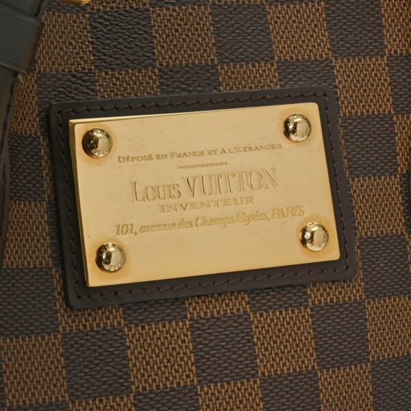 ik 00 0629496 13 Louis Vuitton Hampstead MM Tote Bag Damier Canvas Brown