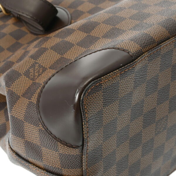 ik 00 0629496 8 Louis Vuitton Hampstead MM Tote Bag Damier Canvas Brown