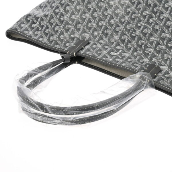 ik 00 0629551 4 Goyard Saint Louis PM Herringbone Tote Bag Calf Gray